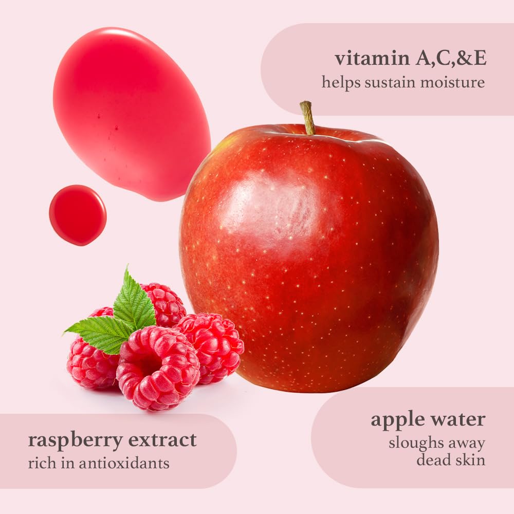 NOONI Appleplum swatch and lip shot highlighting deeper tint and plumping benefit