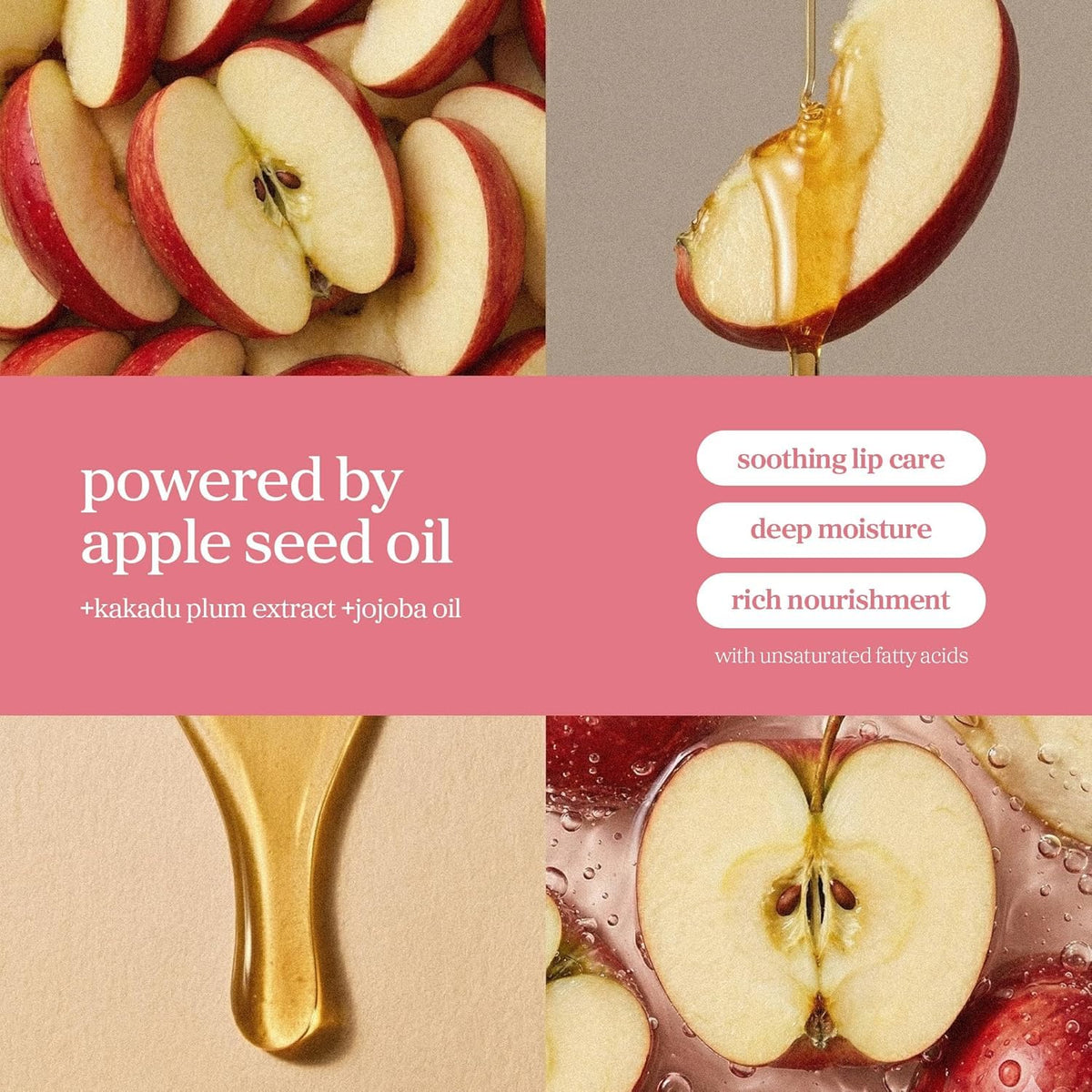 NOONI Appleplum shade swatch on skin showing natural color and sheen