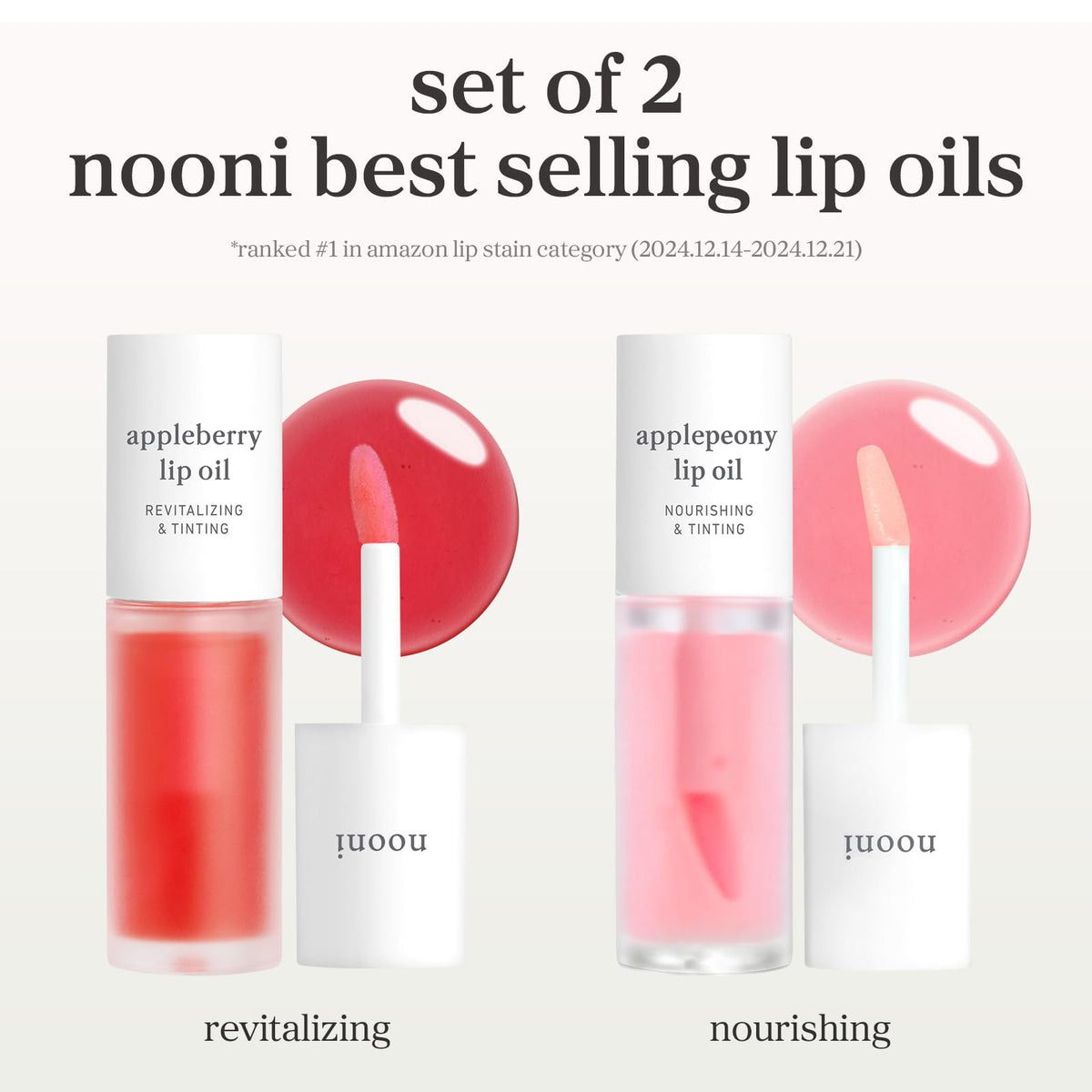 NOONI gloss worn by model at brunch creating glossy, fuller-looking lips with natural shine
