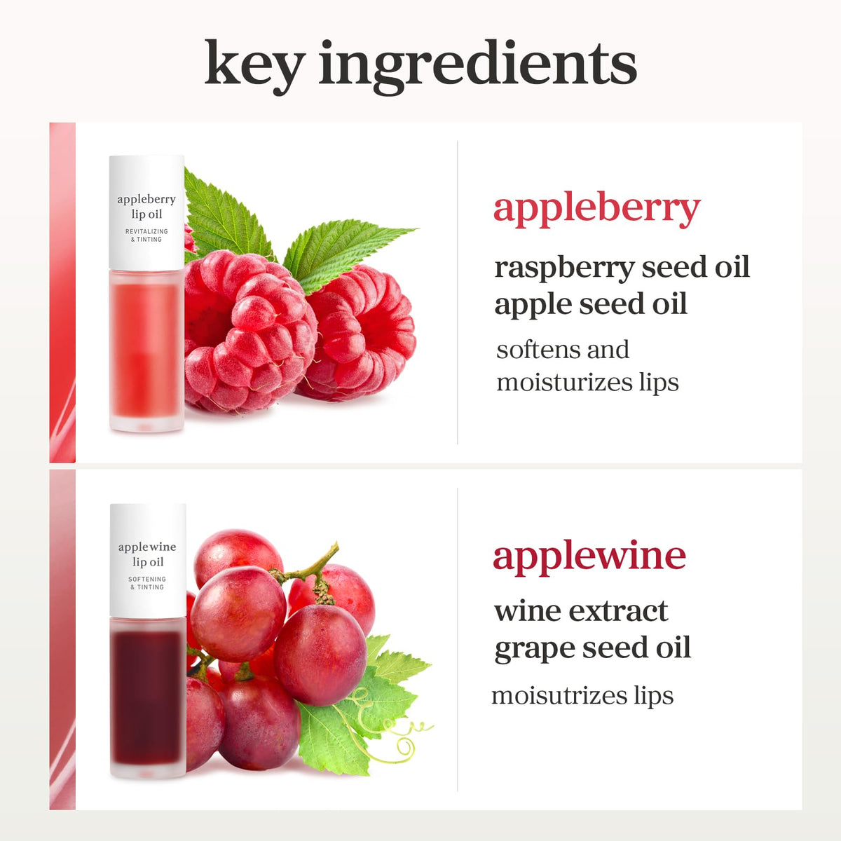 NOONI gloss held in hand to show compact 0.12 fl oz size for convenient portability