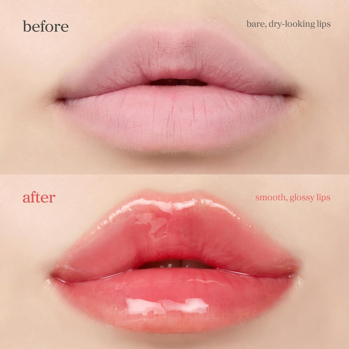 NOONI on lips Appleberry shade demonstrating tint and natural plump benefit