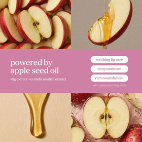 NOONI on lips Applefig shade showing deeper tint and glossy fullness benefit