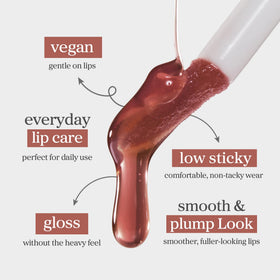 NOONI shade swatch applevanilla showing color and shine payoff