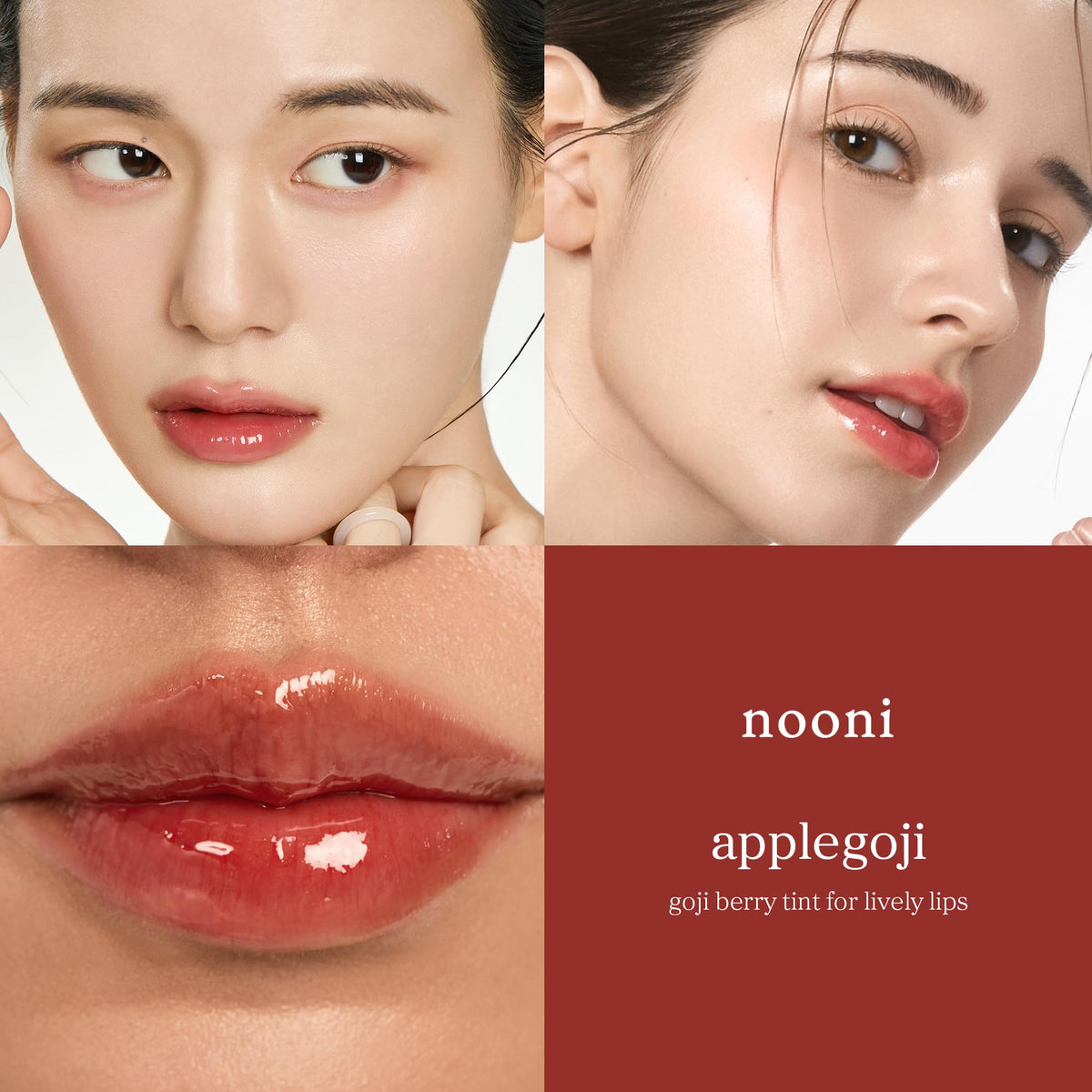 NOONI texture swatch on hand showing smooth hydration and shine