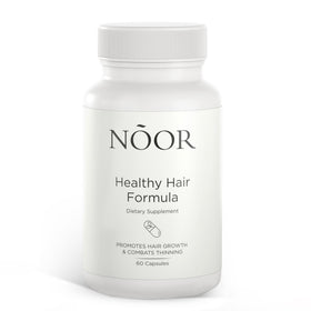 NOOR HAIR front packaging showing bottle and branding, emphasizes easy daily use