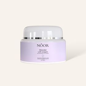 NOOR HAIR front packaging of Wonder Lift cream showing label and jar for clearer skin