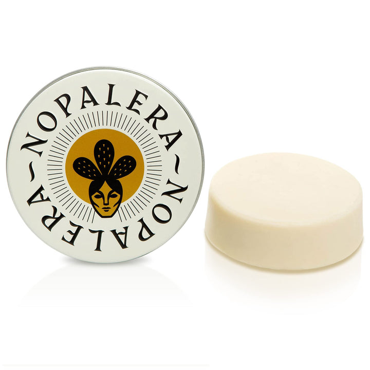 Nopalera front tin view showing compact travel-ready moisturizer benefit