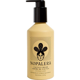 Nopalera bottle front view showing packaging and size, highlighting moisturizing benefits