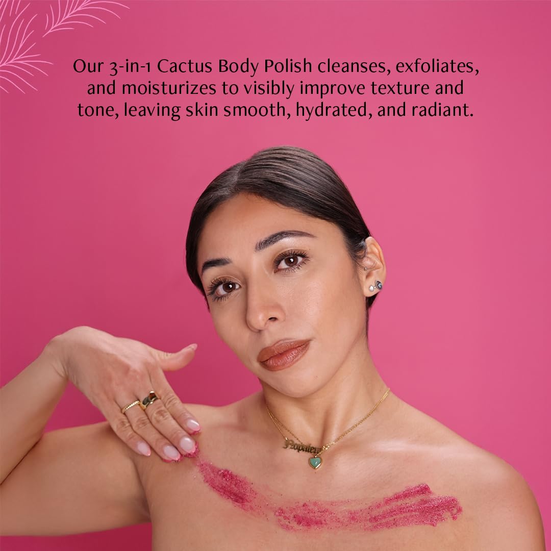 Nopalera product on hand demonstrating application and gentle exfoliation