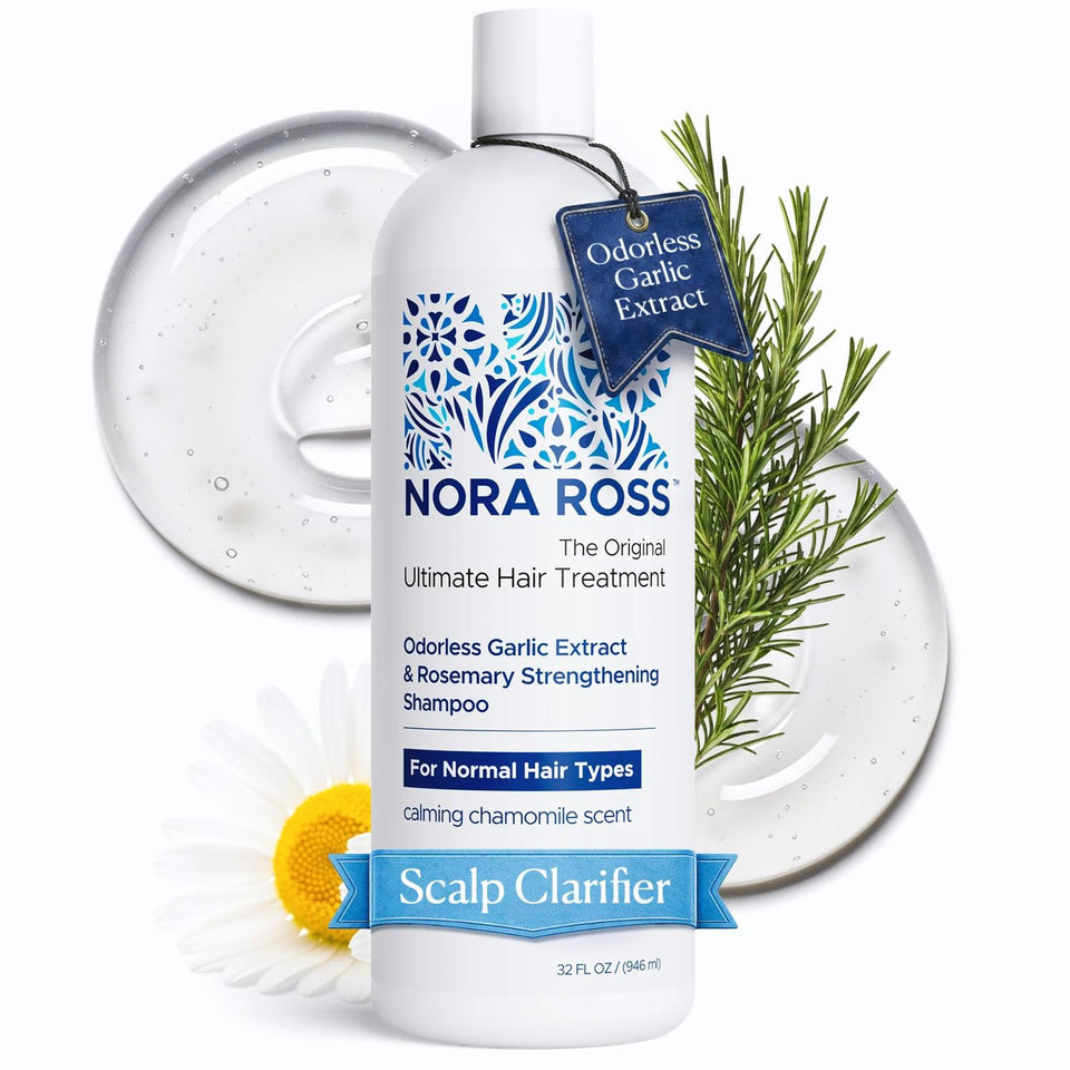 Nora Ross front bottle view showing product and benefits