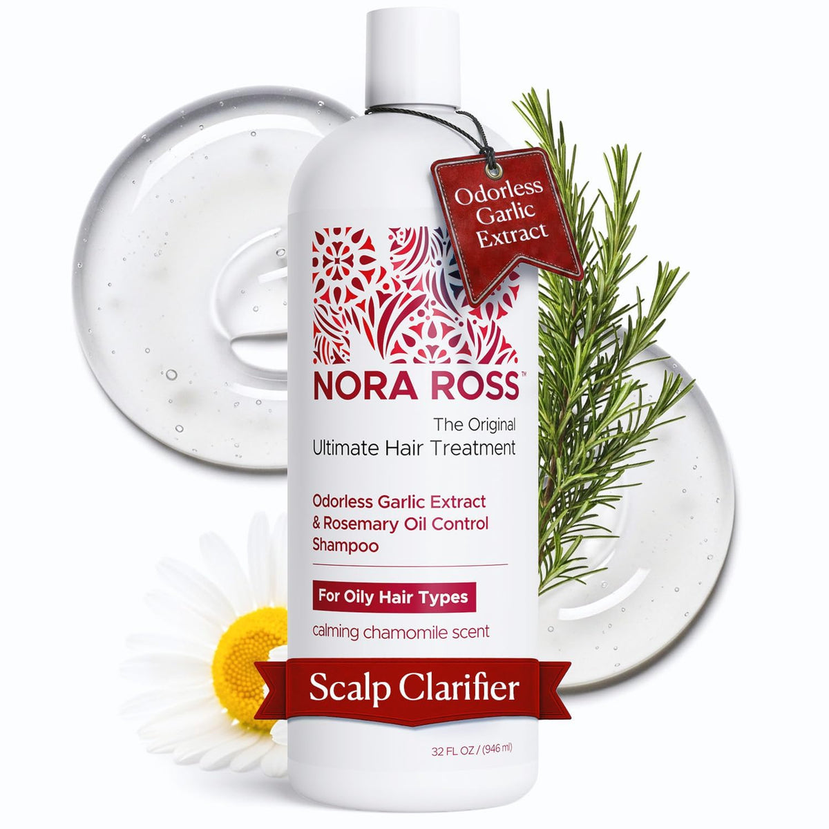 Nora Ross front packaging 32oz showing product name and size benefit
