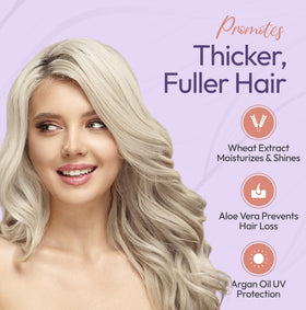 Nora Ross shampoo in-shower application showing easy scalp cleansing benefit