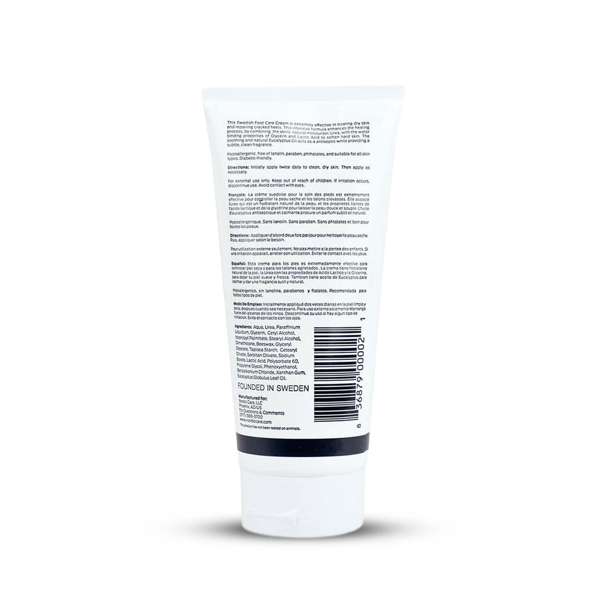 Nordic Care cream texture close-up demonstrating smooth absorbent consistency