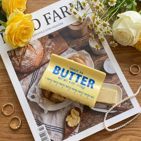 Norme butter clip staged in gift packaging to show present-ready appeal