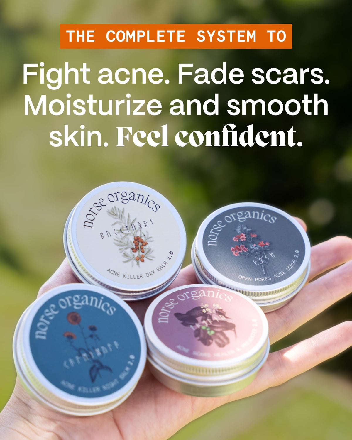 Norse Organics Day Balm texture close-up showing smooth absorbent finish