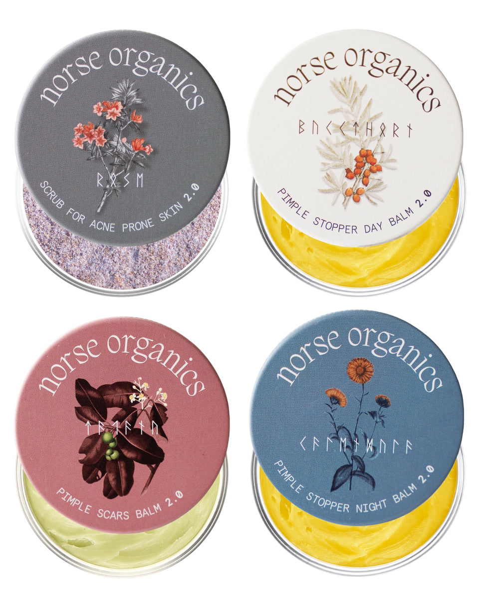 Norse Organics complete kit front view showing compact natural packaging and benefits