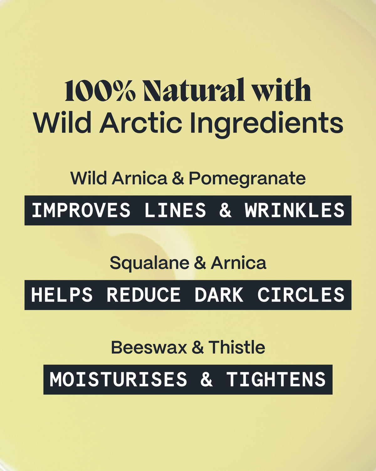 Norse Organics ingredient flatlay with arnica, sea buckthorn, thistle highlighting potency