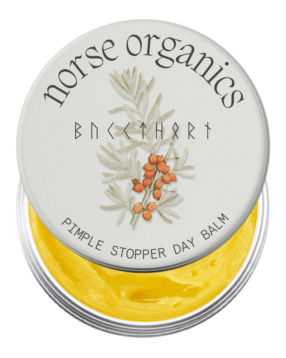 Norse Organics front packaging showing compact 1 oz balm and benefits