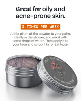 Norse Organics paste in hand demonstrating easy mixing and controlled use benefit