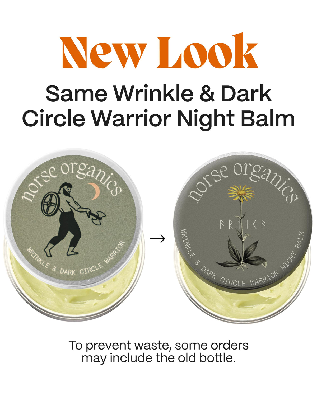 Norse Organics balm texture closeup showing rich, absorbent finish for deep hydration