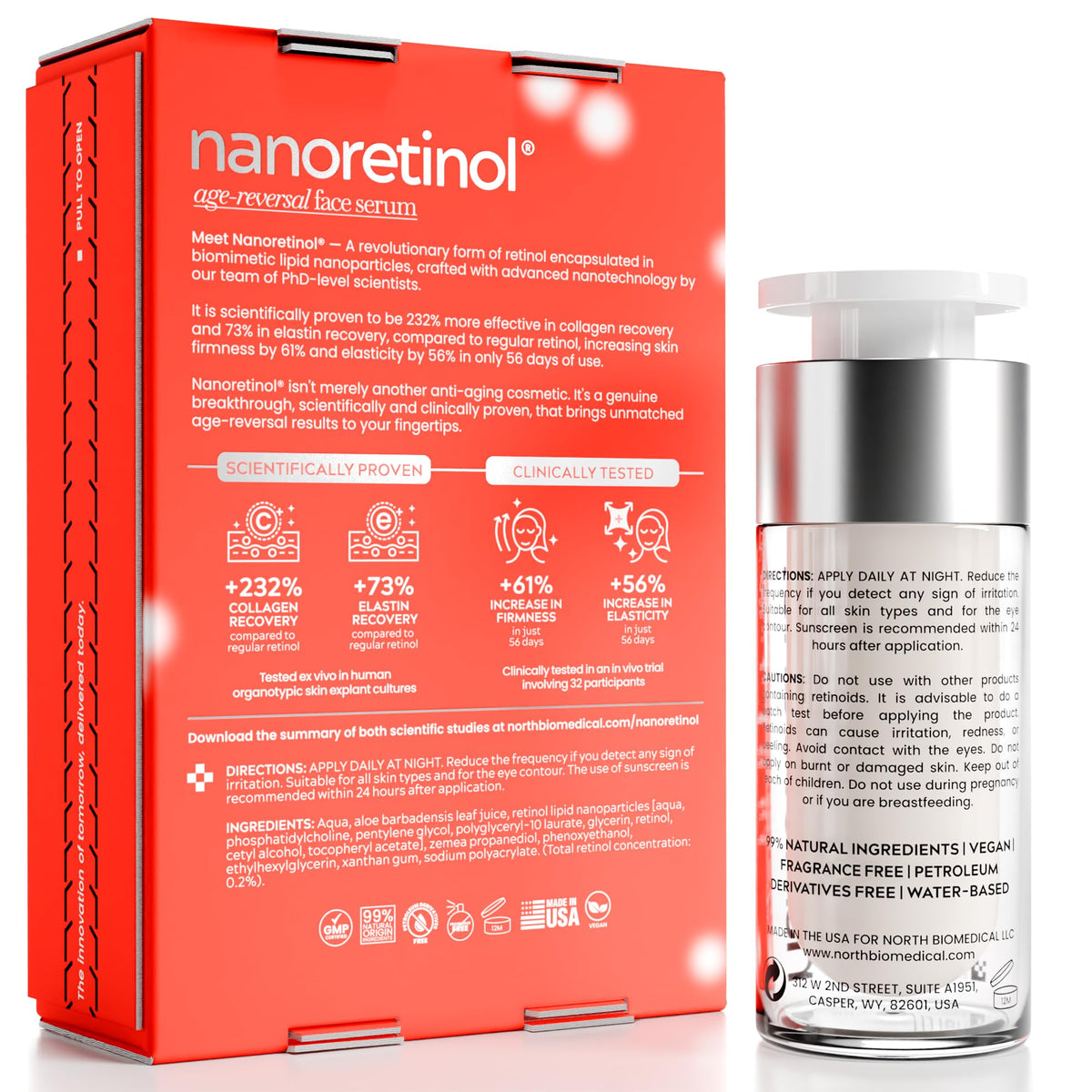 North Biomedical serum dropper dispensing silky texture for smooth application