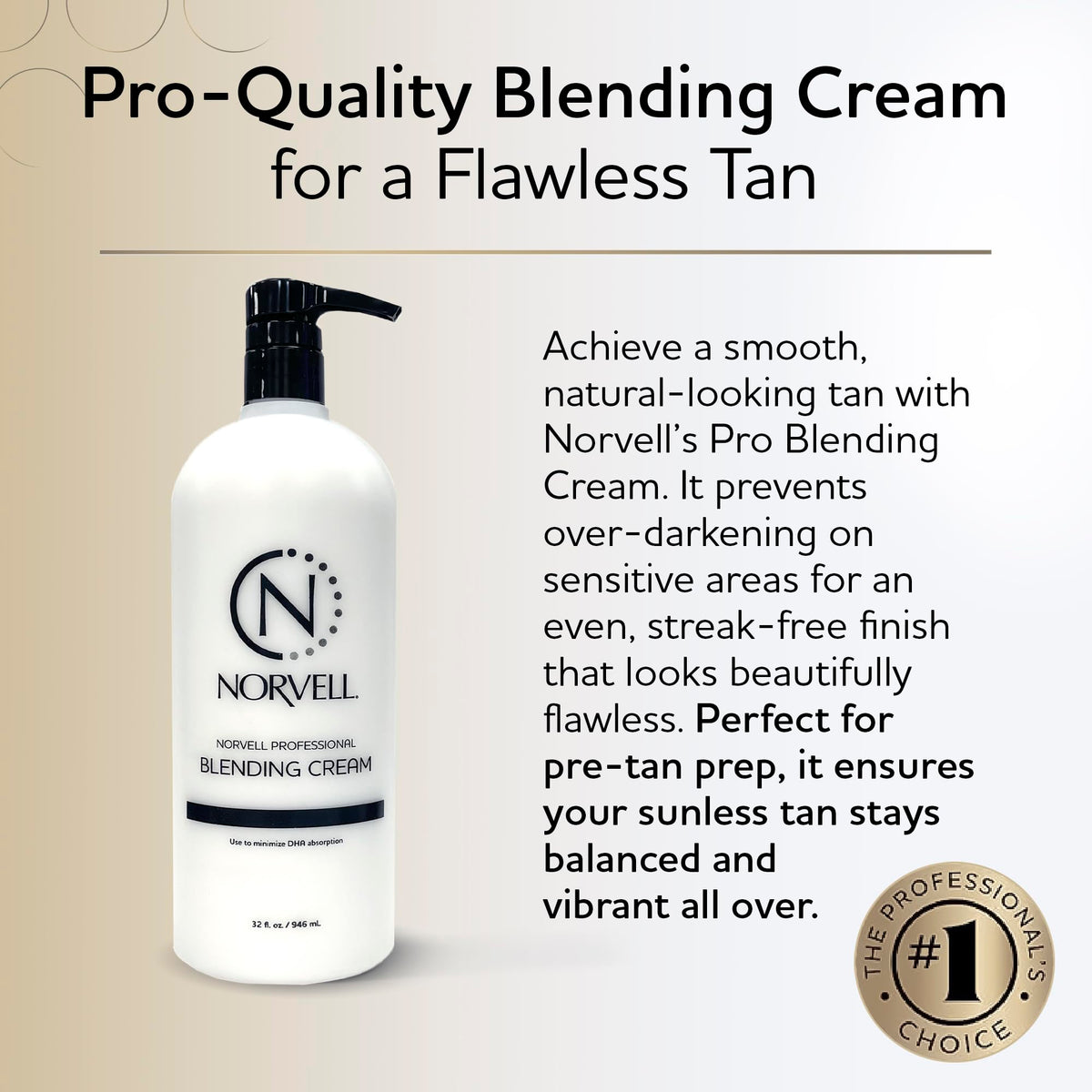 Norvell barrier cream applied to palm demonstrating reduced tanning uptake