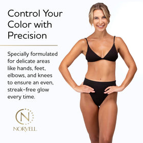 Norvell barrier cream next to ruler showing 32 fl oz size for professionals