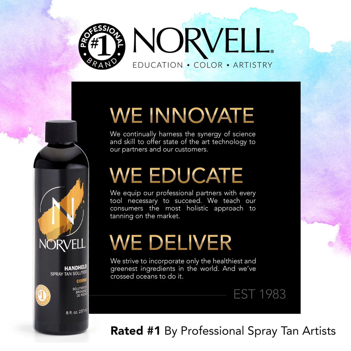Norvell Cosmo applied with handheld sprayer illustrating even professional coverage