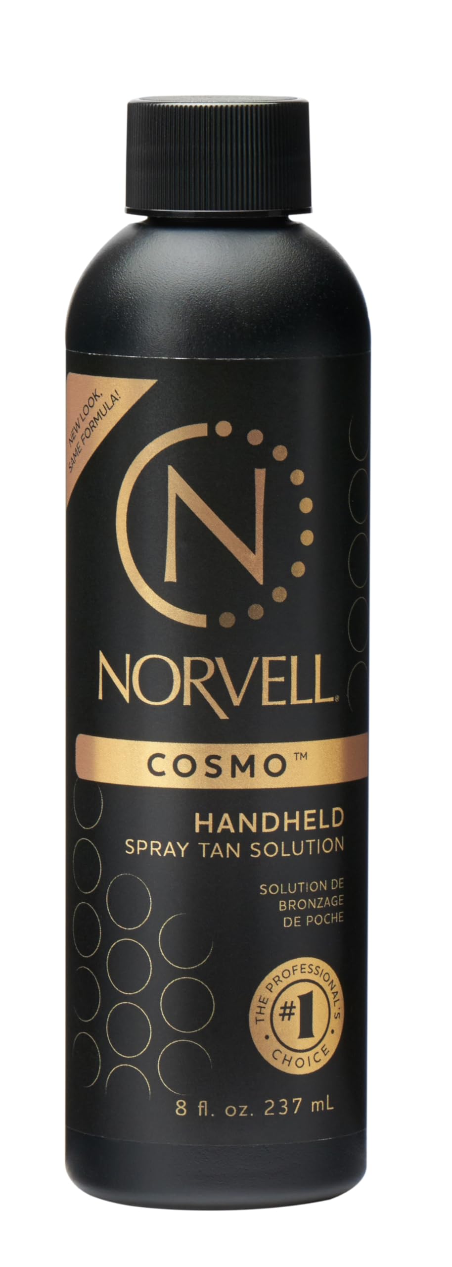 Norvell Cosmo front packaging showing bottle and branding for professional tan