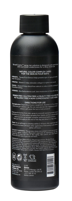 Norvell Cosmo formula droplet on skin showing smooth texture and moisturization