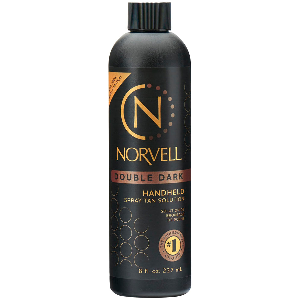Norvell Double Dark front packaging showing deep bronze formula benefit
