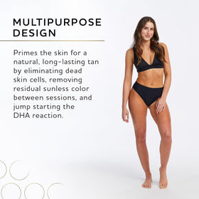 Norvell mitt label detail showing moisturizing formula that maintains skin softness