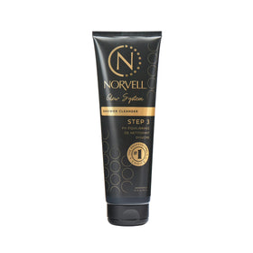 Norvell front packaging showing bottle and label, highlights gentle tan protection