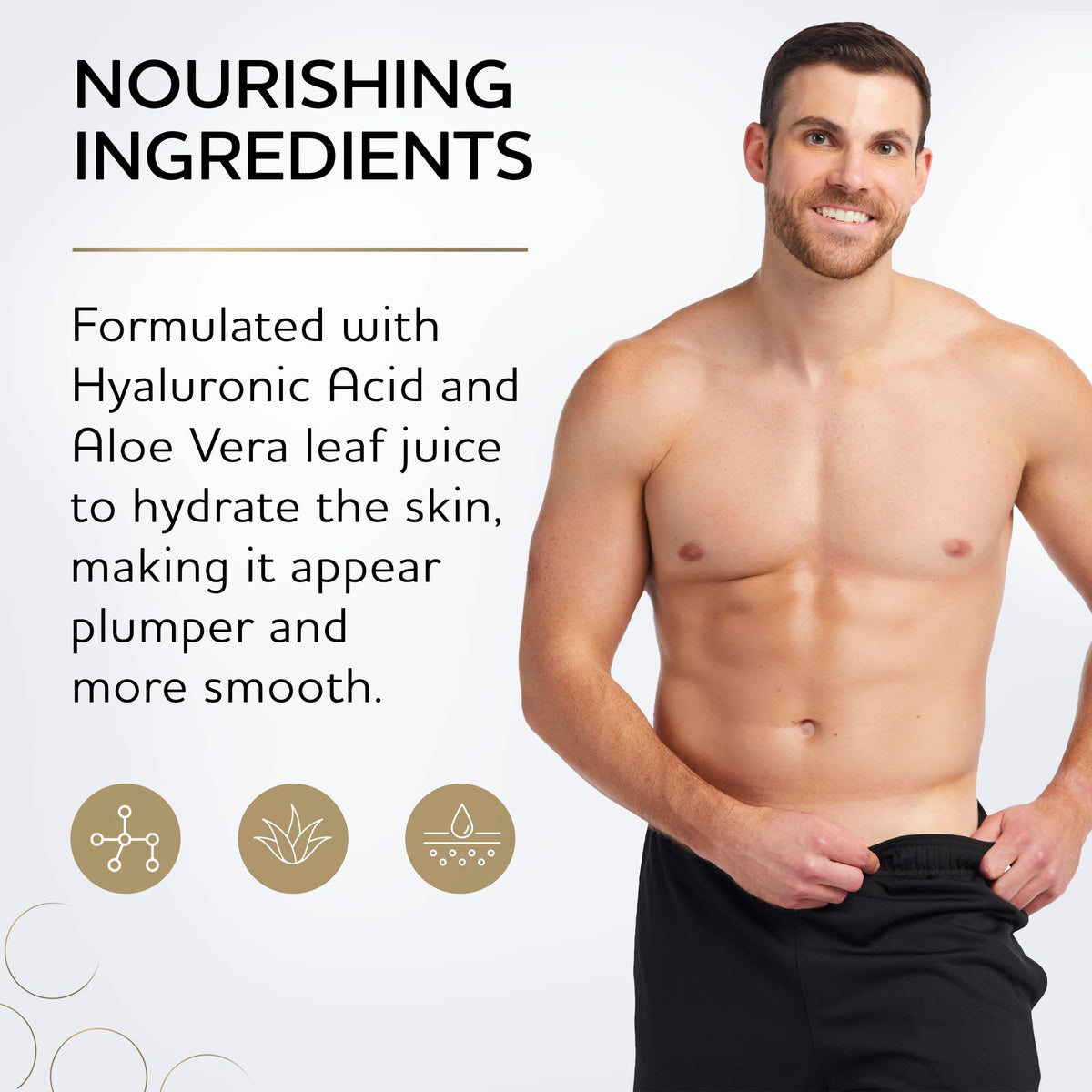 Norvell label and ingredients list highlighting skin-friendly benefits