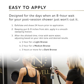 Norvell lifestyle beach-ready model showing long-lasting natural-looking color