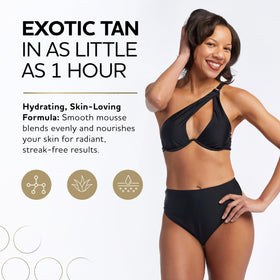 Norvell lifestyle shot of bronzed skin outdoors showcasing natural-looking bronze