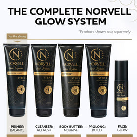 Norvell 8.5 fl oz bottle shown for scale and easy salon storage