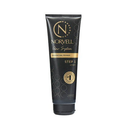Norvell pre-tan primer front packaging showing bottle and brand benefits