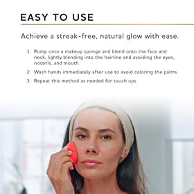 Norvell mousse in a travel pouch showing convenience for on-the-go tanning benefit