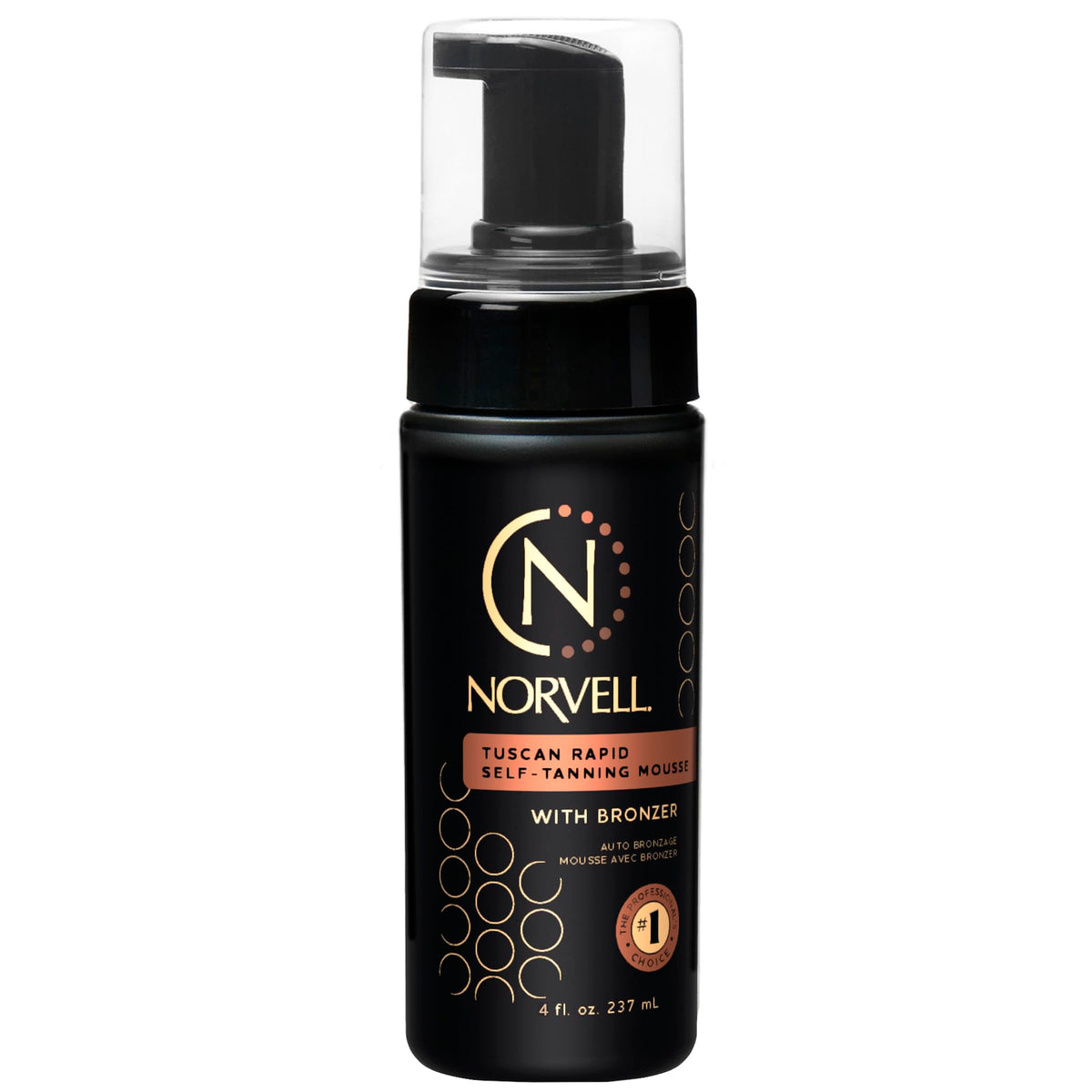 Norvell Tuscan mousse front packaging showing product and coconut scent benefit