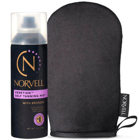 Norvell front packaging showing can and mitt for clear product ID and benefit