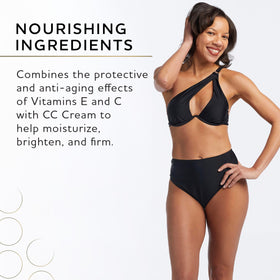 Norvell product on bathroom vanity suggesting daily skincare integration