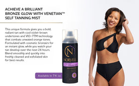Norvell lifestyle image on beach highlighting sun-kissed glowing results