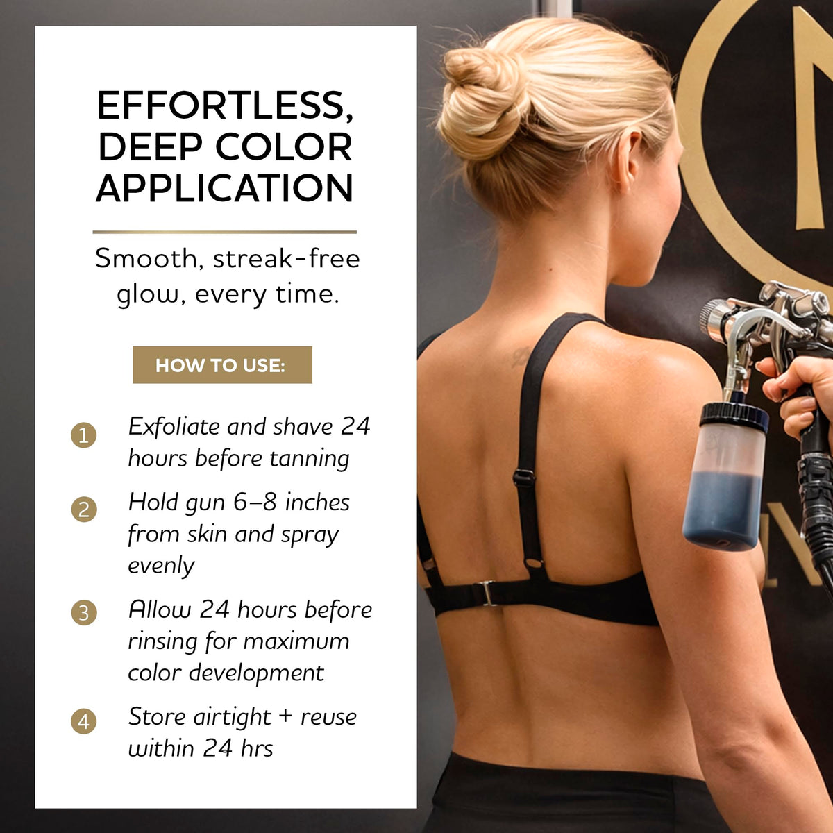Norvell bottle on salon counter with technician, conveys professional-grade performance