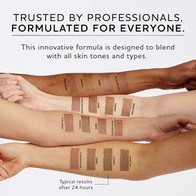 Norvell before and after arm showing visible bronzed natural-looking glow