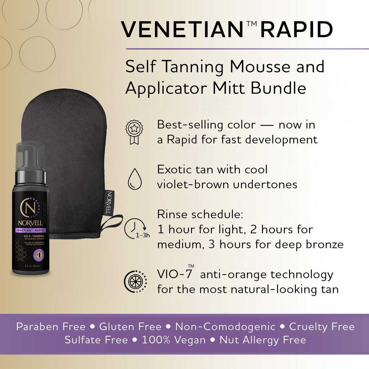 Norvell mousse texture close-up, shows velvety spreadability for even color