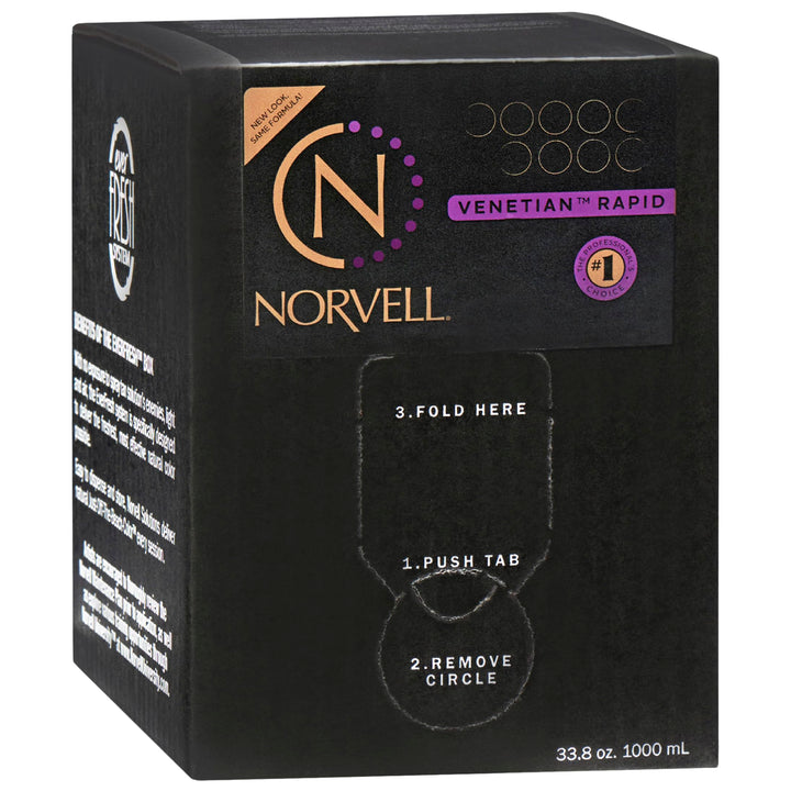 Norvell front packaging showing label and 1L bottle for professional use