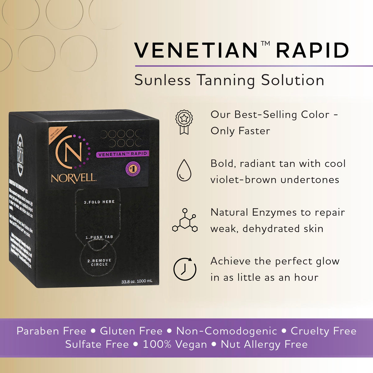 Norvell close-up pouring solution to show smooth texture and easy flow