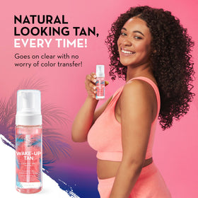 Norvell before and after arm comparison showing natural gradual tan