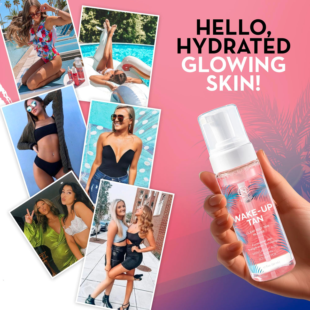 Norvell product label and ingredients detail emphasizing clear formula